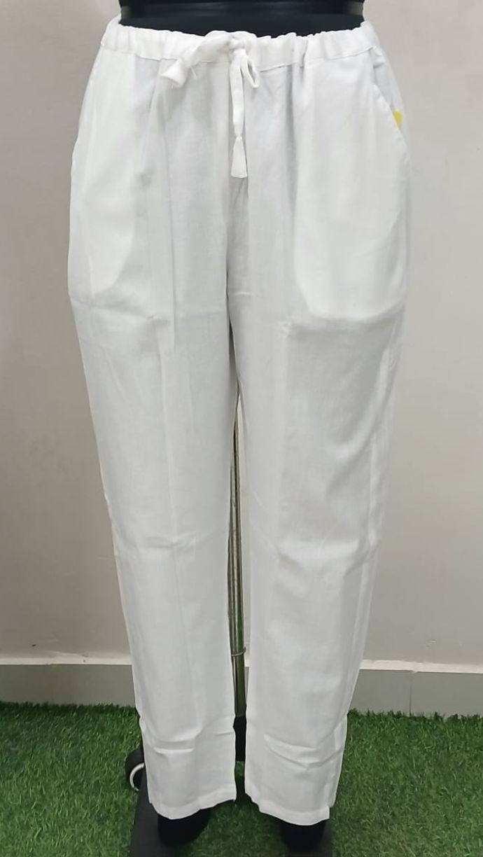 White Cotton Pants