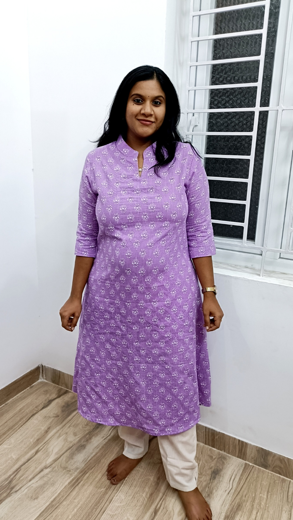 Premium Aline Kantha Cotton Kurti with Pockets