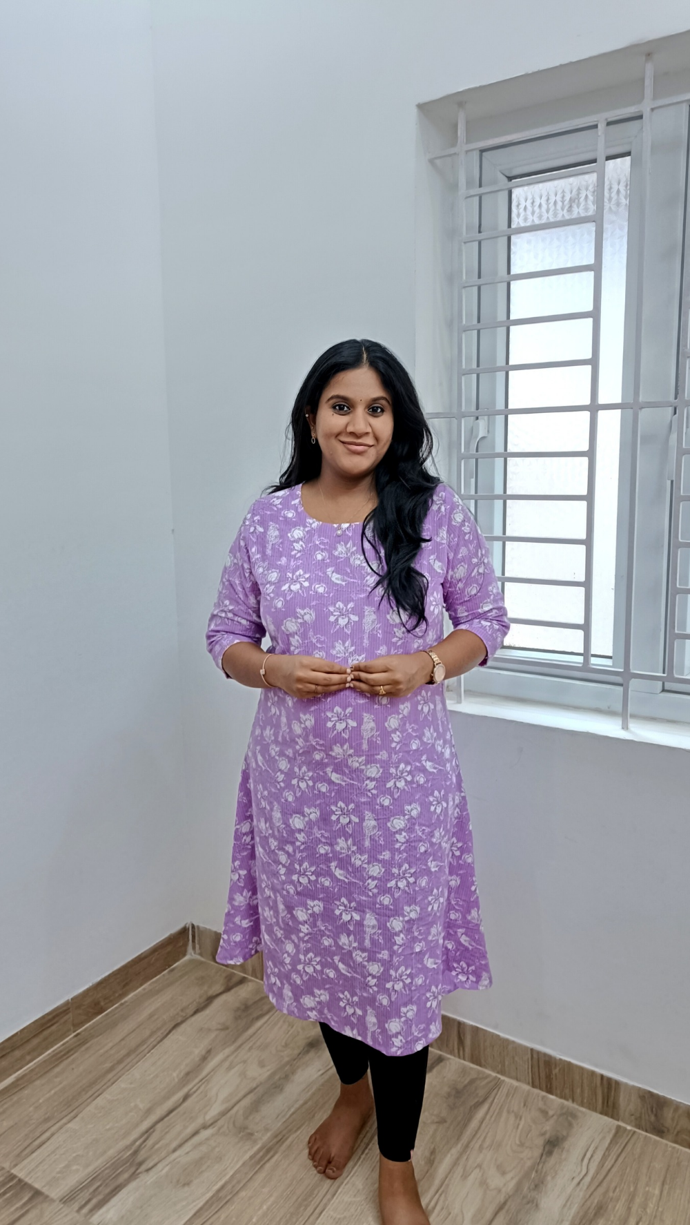 Premium Aline Kantha Cotton Kurti with Pockets