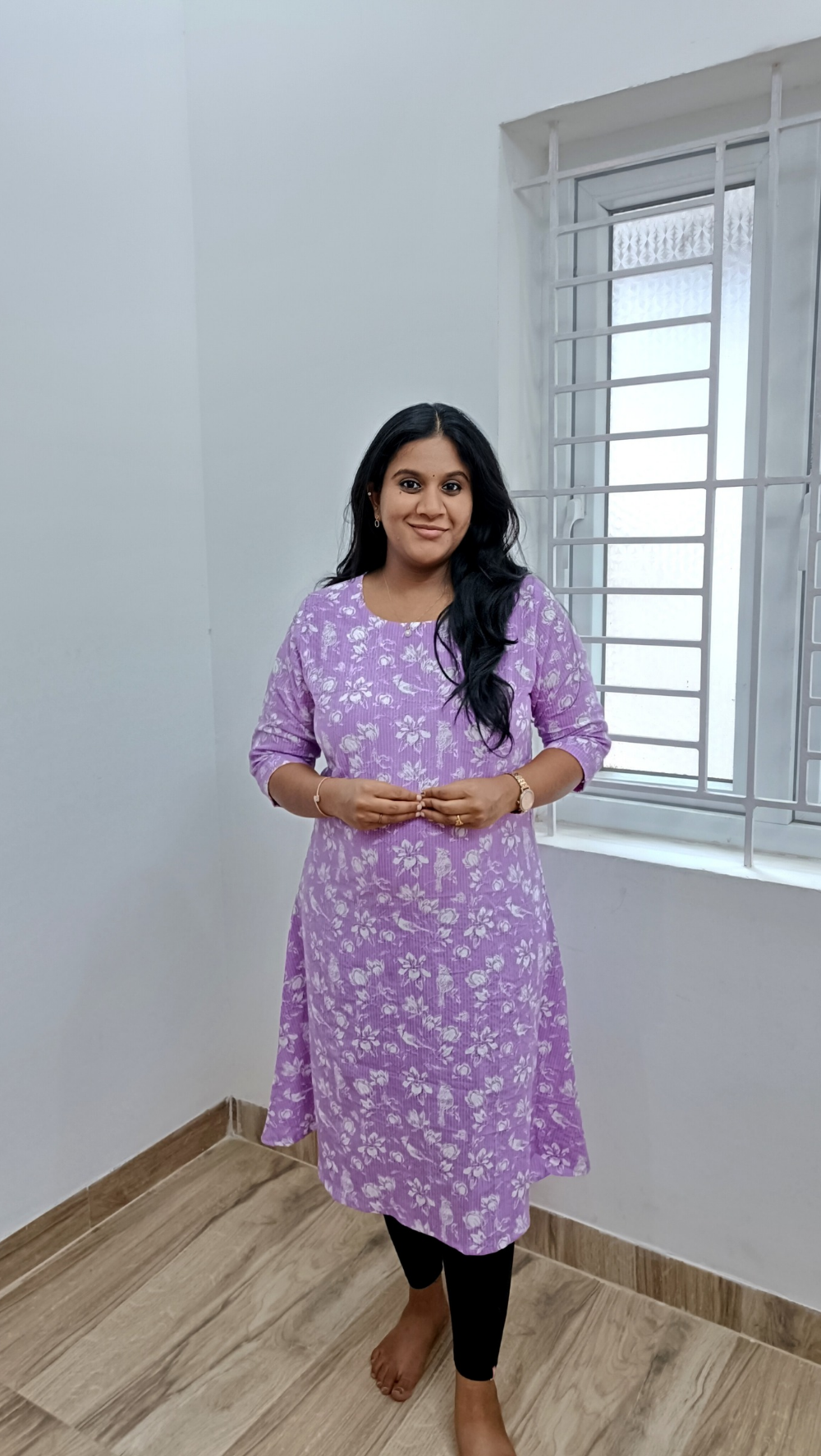 Premium Aline Kantha Cotton Kurti with Pockets