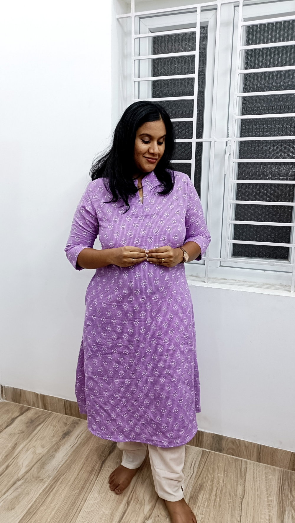 Premium Aline Kantha Cotton Kurti with Pockets