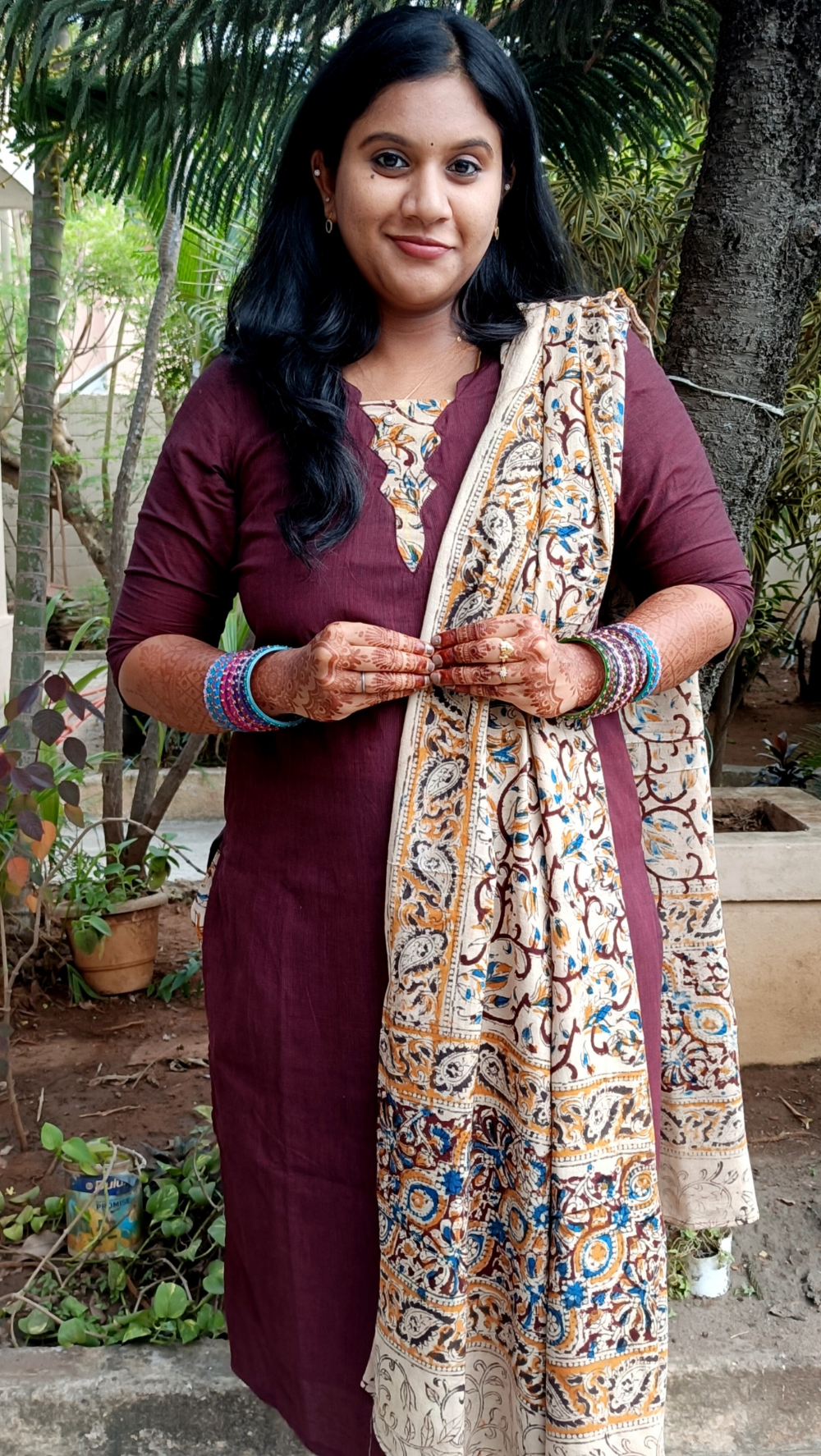 Premium Handblock Kalamkari Salwar Suit Set
