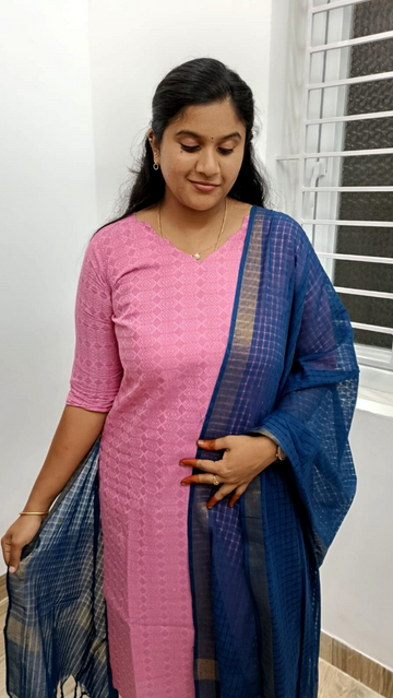 Pure Cotton Jacquard Weaving Cotton Suit set